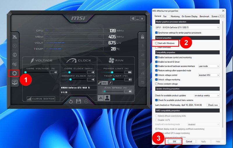 Hướng dẫn sử dụng MSI Afterburner chi tiết