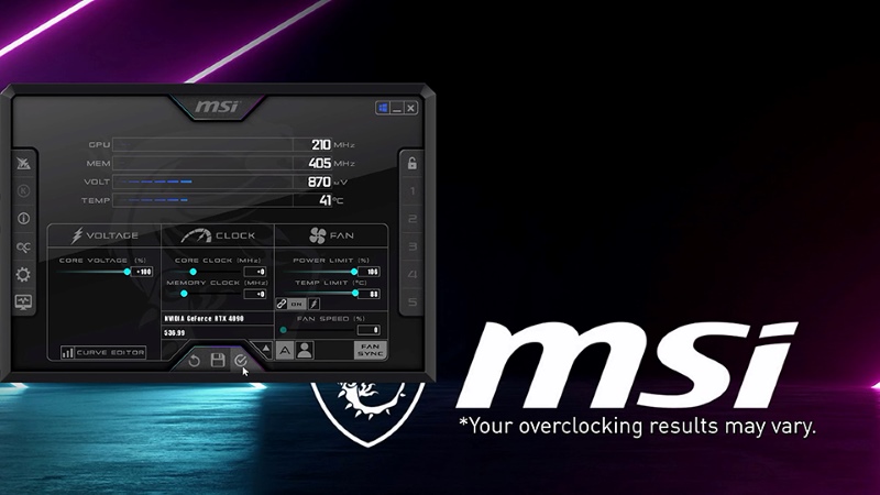 Những tính năng nổi bật của MSI Afterburner